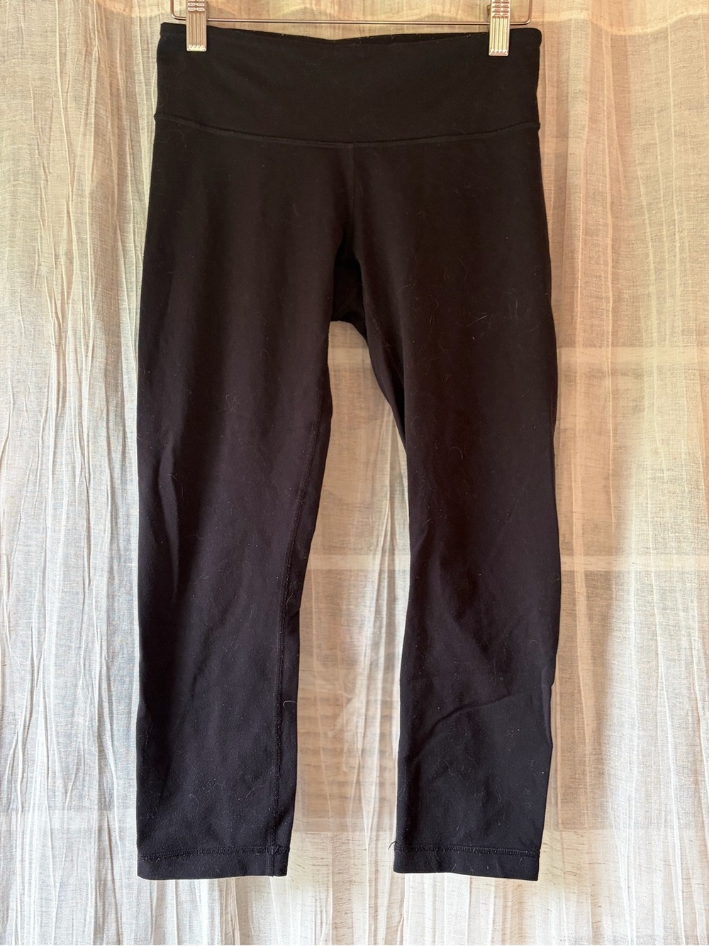 Lululemon Wunder Under Crop Leggings Black Size 4